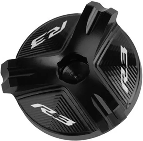 Vista 12 de Tapa de tapón de llenado de aceite de motor CNC para motocicleta, compatible con Yamaha YZF R1 R3 R6 YZFR1 1998-2020 YZFR3 2015-2021 YZFR6 YZFR6S R1