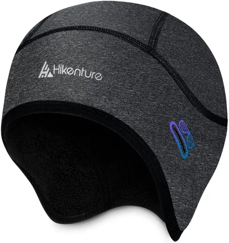 Vista 9 de Hikenture Skull Cap Helmet Liner with Glasses Holes, Winter Cycling Cap Negro