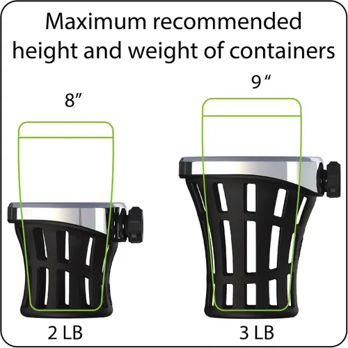 Vista 3 de Soporte para bebidas Black Big Ass™ con soporte para pasajeros '14-up
