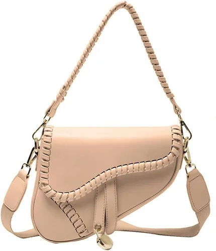 Vista 6 de PURFANREE Bolso de hombro de moda para mujer, bolso de mano para axilas, bolso cruzado Negro