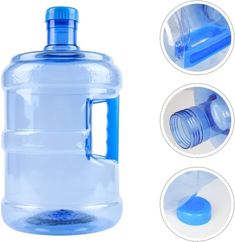 Vista 3 de Luxshiny Botella de agua de 3 galones de 5 litros con asa para picnic al aire libre, senderismo, coche