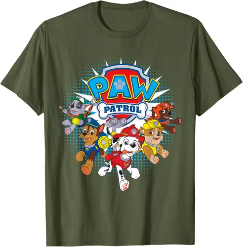 Vista 6 de Camisetas de Nickelodeon de Paw Patrol Team para hombres y mujeres