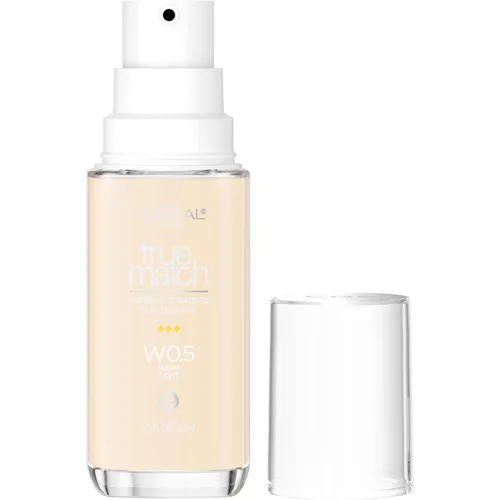 Vista 64 de L'Oreal Paris True Match - Base líquida supermezclable, maquillaje de base líquida de cobertura media, C0.5, ligero, 1 onza líquida