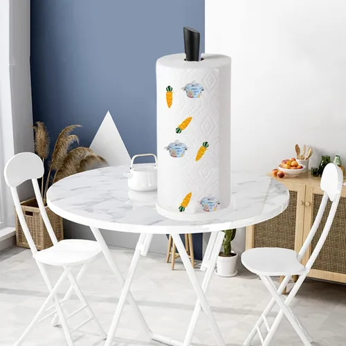 Vista 3 de Soporte para Toallas de Papel Negro para Encimera, Soporte para Toallas de Papel de Mármol Usado para Cocina y Baño, Soporte para Toallas de Papel