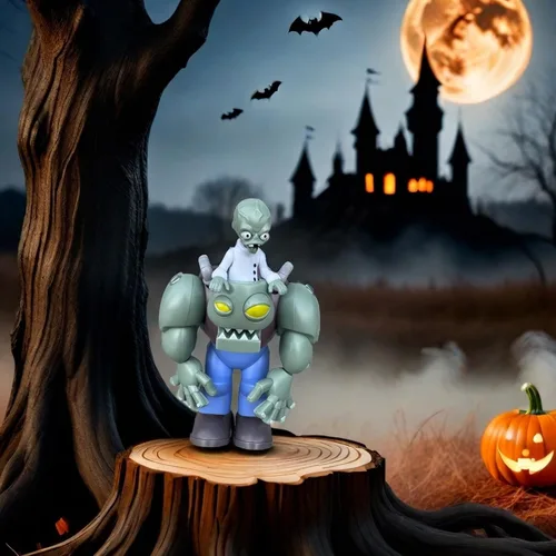 Vista 7 de JHESAO Plants and Zombies Toys Figuras de acción Dr. Zombies PVZ Juego de juguetes serie 1 2 Grandes regalos para niños y fanáticos, cumpleaños