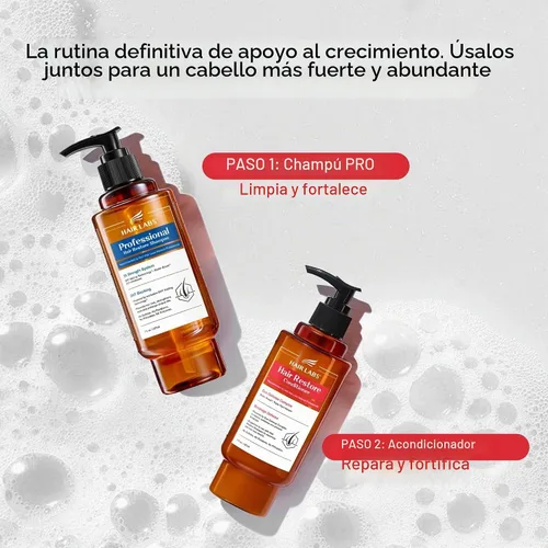 Vista 6 de HAIRLABS - Acondicionador de queratina y biotina para cabello dañado, 7