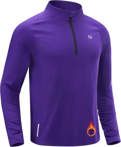Vista 16 de G Gradual Camisa de golf atlética de manga larga con cremallera de forro Negro