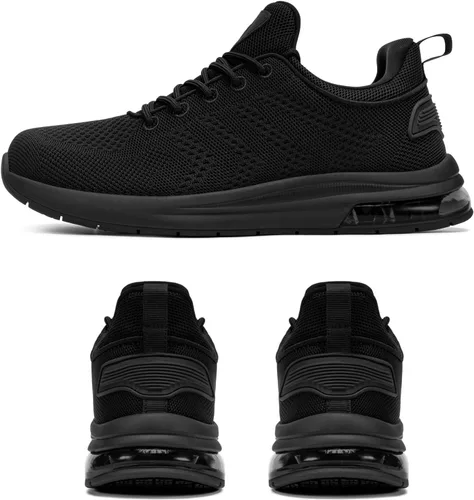 Vista 6 de LARNMERN Zapatos de trabajo antideslizantes para hombre, impermeables, informales, para cocinero, cocina, calzado de trabajo, ligero, transpirable