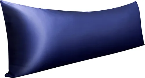Vista 52 de NTBAY Paquete de 2 fundas de almohada estándar de satén para cabello y piel, lujosas y sedosas fundas de almohada con cierre de sobre, 20 x 26