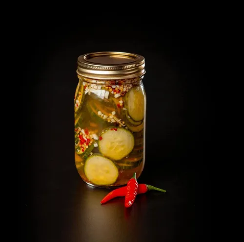 Vista 5 de Pearl and Johnny Kit de pepinillos de 10 minutos Fire & Spice
