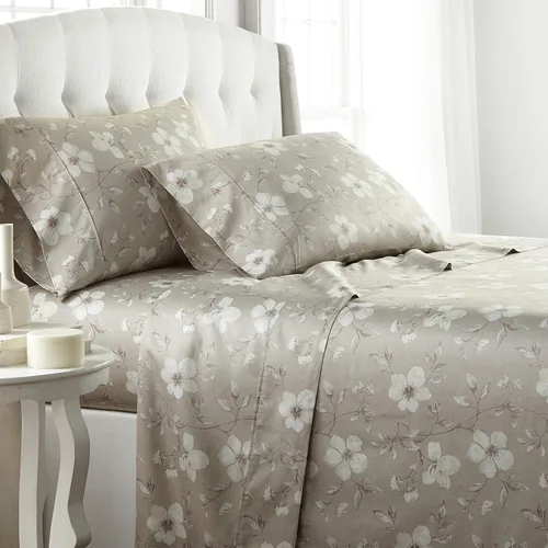 Vista 27 de Southshore Fine Living, Inc., Sábanas de Algodón 100% con Bolsillo Profundo, Sábanas de Algodón Satén de 300 Hilos Juego de Cama Tamaño Full, Sábana