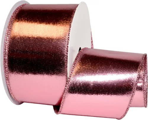 Vista 17 de Morex Ribbon alámbrico Lamé cinta, 2 – 1/2" X 10 yd, color dorado