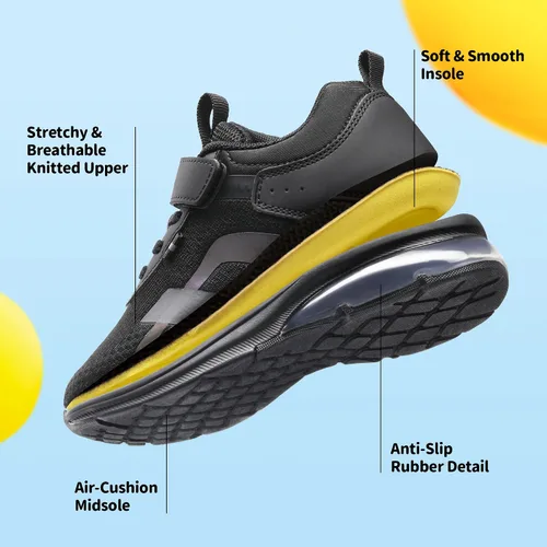 Vista 3 de DREAM PAIRS Zapatos para niños y niñas, tenis para correr o correr