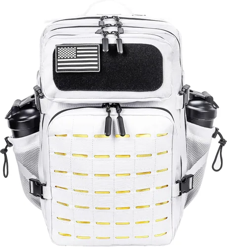 Vista 14 de LHI - Mochila táctica militar para hombre, 25/45 L, mochila grande Molle del ejército, mochila de asalto de 3 días, para senderismo