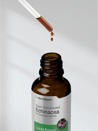 Vista 8 de Horbaach Echinacea Drops - Tintura de hierbas 2 onzas líquidas Extracto de raíz súper concentrado Líquido sin alcohol Suplemento