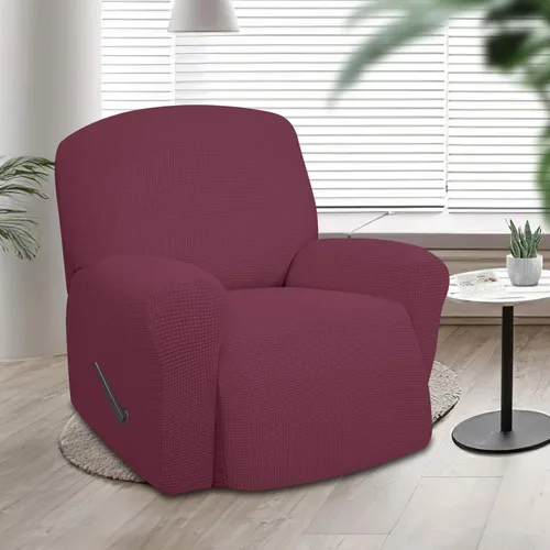 Vista 2 de Funda elástica para sofá reclinable de gran tamaño 1 Piece Furniture Protector Couch Cover Washable Soft with Elastic Bottom Kids, Polyester