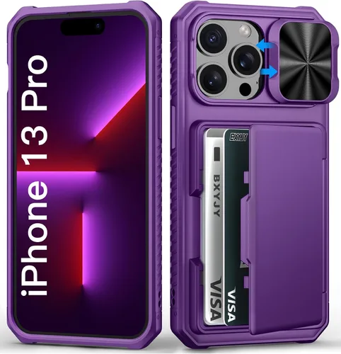 Vista 36 de BXYJY Funda tipo cartera para iPhone 15 Pro, tarjetero (4-5 tarjetas)