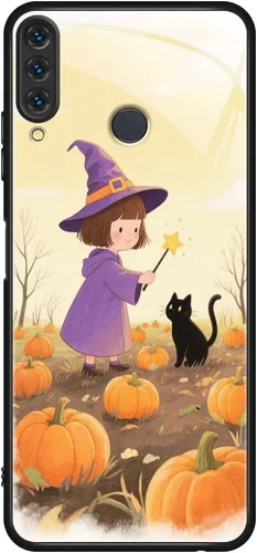Vista 15 de DINGK Funda compatible con Huawei P30 Lite de vidrio templado transparente + funda de TPU antiarañazos a prueba de golpes, carcasa protectora