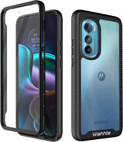 Vista 68 de Funda compatible con Motorola Edge 5G UW, protector de pantalla integrado de cuerpo completo, a prueba de golpes, ajuste delgado, funda protectora