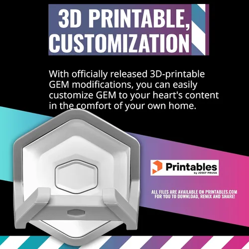 Vista 7 de Cooler Master MasterAccessory GEM - Almacenamiento de juegos de montaje multisuperficie magnetizado blanco para juegos, periféricos, mandos
