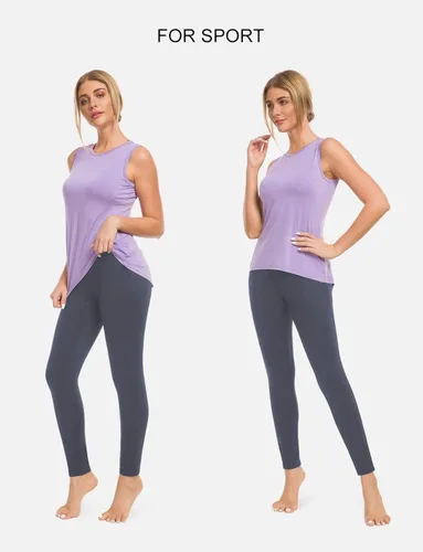 Vista 5 de Bamans Pantalones de vestir de yoga ajustados para mujer con control de abdomen
