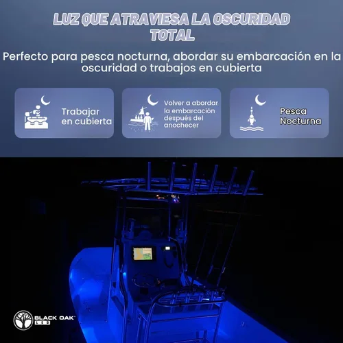 Vista 7 de Black Oak Luces LED marinas LED para barco, luces de acento marino, luces de pesca, luces de cortesía, luces de cubierta, luces blancas regulables