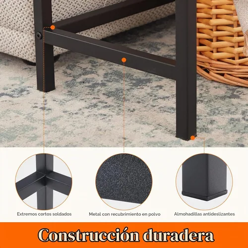 Vista 6 de Lifewit Mesa de consola de 39.4 pulgadas, mesa de sofá estrecha con marco