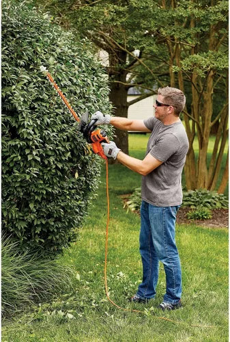 Vista 6 de BLACK+DECKER Cortasetos con sierra, 20 pulgadas, con cable (BEHTS300)