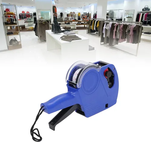 Vista 9 de FTVOGUE Máquina de etiquetado de precios, máquina de etiquetado manual Pistola de etiqueta de precio de 8 dígitos con cartucho, herramienta portátil