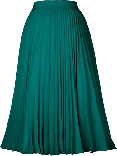 Vista 141 de GRACE KARIN - Falda plisada de gasa para mujer, con cintura alta y elástica, vuelo, corte acampanado y longitud por debajo de la rodilla