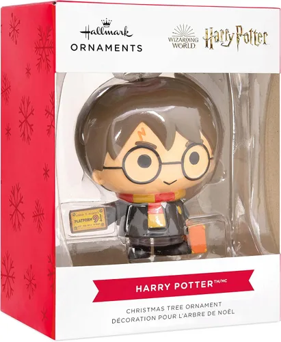Vista 3 de Hallmark Adorno navideño de Harry Potter con boleto de tren
