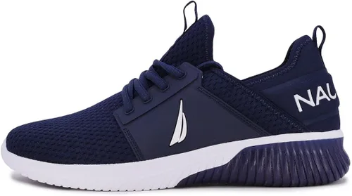 Vista 2 de Nautica Zapatillas deportivas para hombre cómodas informales con cordones a la moda para caminar pantalones deportivos ligeros