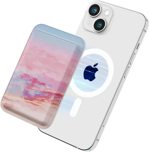 Vista 8 de Cartera magnética para teléfono Apple MagSafe, tarjetero para iPhone 15 Pro Max/15 Plus/15 Pro/15, 14 Pro Max/14 Plus/14 Pro/14, 13 Pro Max/13