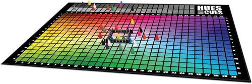 Vista 7 de HUES and CUES Juego de adivinanzas de colores vibrantes, perfecto para la noche de juegos en familia Conecta pistas y colores 480 cuadrados