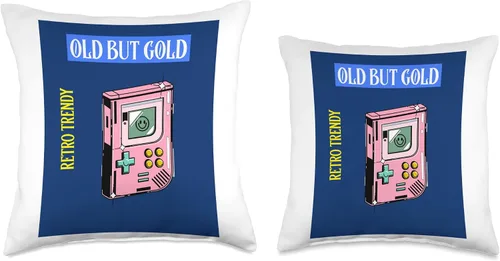 Vista 3 de Old But Gold Gameboy Design Cojín retro de moda vintage