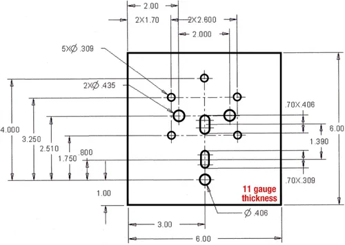 Vista 3 de Pesada 12,240 lb Cap. Tiedown y placa trasera w/2 – 1/2" hardware, Paquete de 2