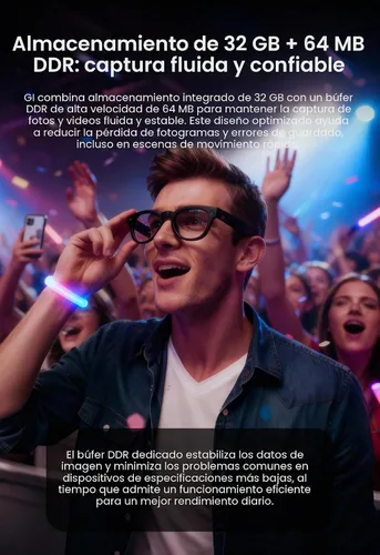 Vista 8 de DPVR - Lentes inteligentes AI con cámara y Bluetooth – Gafas de cámara HD de 8 MP para hombres y mujeres, gafas de grabación de video con asistente