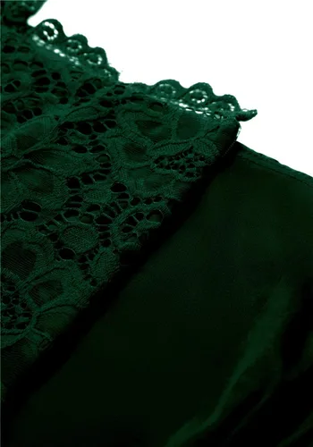 Vista 7 de Dressystar Vestido de Cóctel de Encaje para Mujer Hi-Lo con Hombros Descubiertos para Dama de Honor Vestido de Fiesta Formal Swing