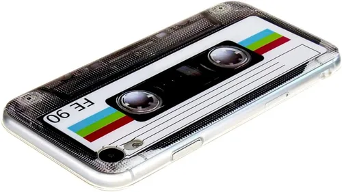 Vista 4 de FAteam - Carcasa trasera suave resistente con acabado mate, con TPU suave, carcasa de cinta de casete retro compatible con iPhone XR