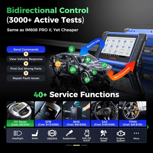 Vista 4 de Autel Scanner MaxiIM IM508S PRO, 2026 OBD2 Scan Tool Up of IM508 IM508S