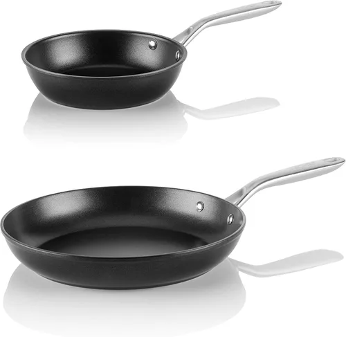 Vista 11 de Colección Onyx de TECHEF con nuevo revestimiento antiadherente de teflón platinum (PFOA)., 8", Negro