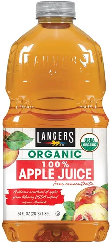 Vista 2 de Langers Jugo de manzana 100% orgánico, 10 onzas líquidas (paquete de 12)