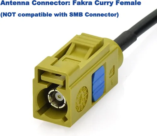 Vista 5 de Eightwood Mini antena de radio satelital Fakra K Curry conector hembra compatible con Sirius XM Car Vehicle Trucks RV HD Hi-Fi Radio estéreo