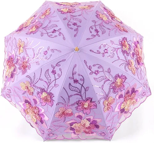 Vista 35 de Honeystore - Parasoles de encaje de flores para fiesta de boda, paraguas nupcial de encaje