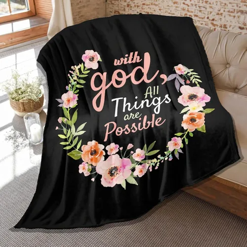 Vista 19 de Mantas de versículo bíblico de franela de felpa suave para niños, manta ligera para aire acondicionado para niños, decoración de sofá, habitación
