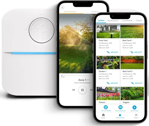 Vista 2 de Rachio 3 Paquete inteligente: Controlador de 8 zonas con carcasa para exteriores