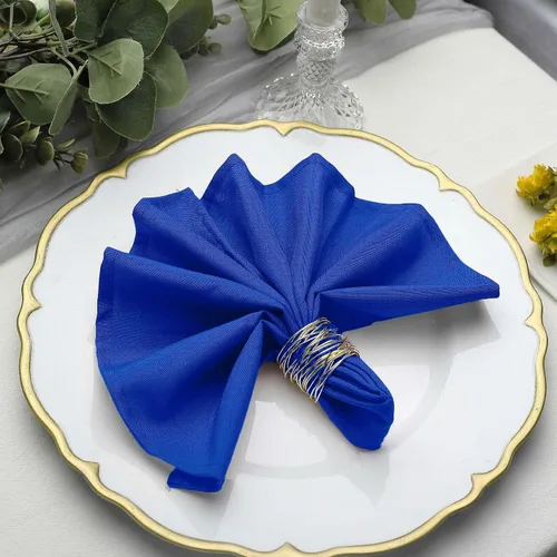 Vista 22 de 60 servilletas de poliéster azul marino de 17 pulgadas para boda, fiesta, recepción, catering, eventos, restaurante, cocina, hogar