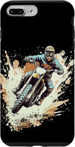 Vista 9 de Carcasa gráfica para iPhone 15 Dirt Bike Rider Motocross Racing Motocicleta