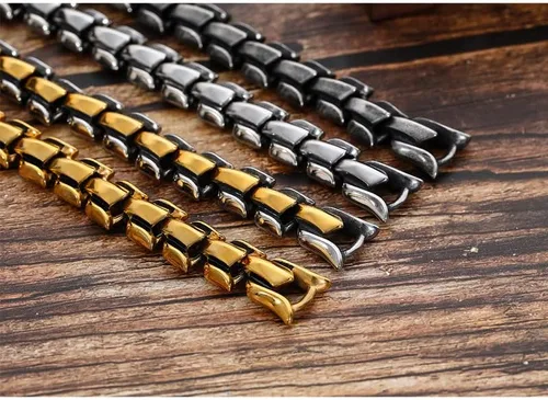 Vista 8 de WFYOU Viking - Pulsera punk vintage para hombre, acero inoxidable, cadena de eslabones de dragón, joyería de moda, cultura callejera hippop