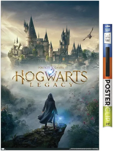 Vista 16 de Trends International Harry Potter: Hogwarts Legacy - Póster de pared de arte clave, 22.4 pulgadas de largo x 14.7 pulgadas, versión enmarcada